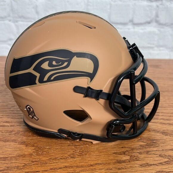 Riddell Salute to Service mini helmet Seattle Seahawks EUC - Picture 3 of 7
